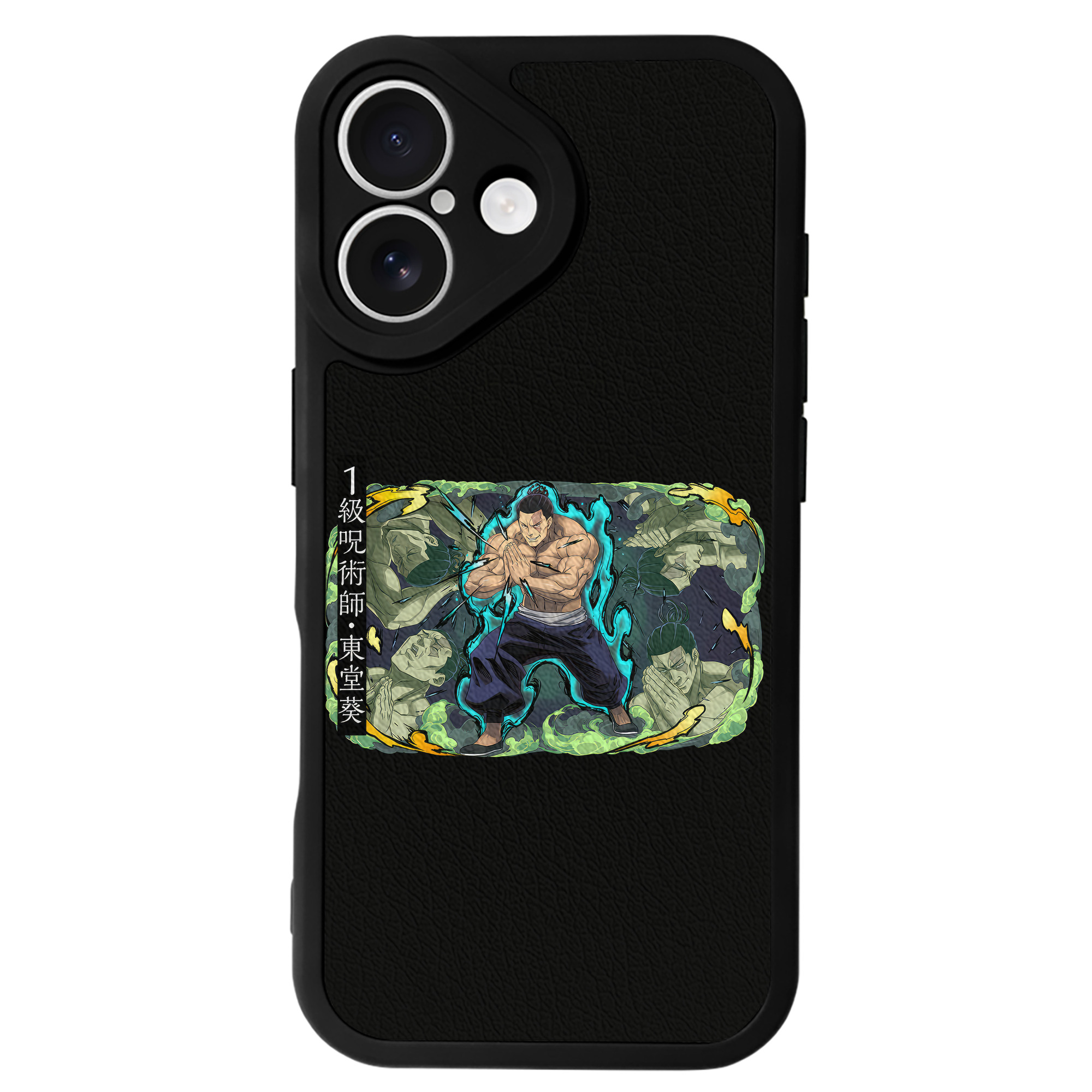（画像用） 呪術廻戦 Jujutsu Kaisen 【iPhone 16シリーズ対応】シリコンスマホケース（レザー調） 材質：シリコン